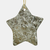 Glacial Ice Abstracte Natuur Textuur Keramisch Ornament (Links)