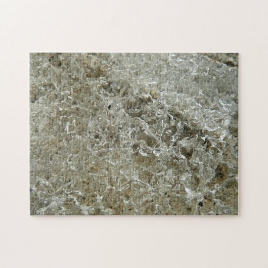 Glacial Ice Abstracte Natuur Textuur Legpuzzel (Horizontaal)