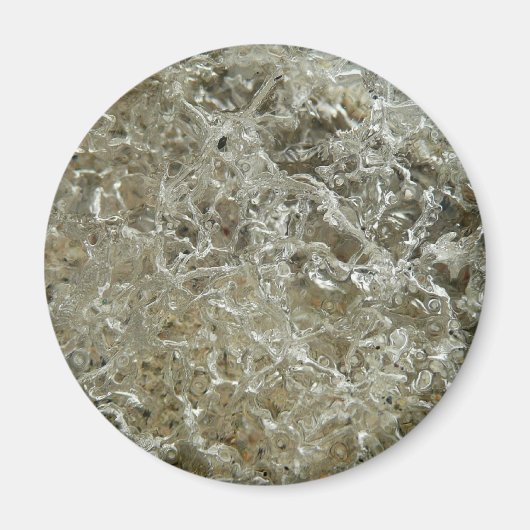 Glacial Ice Abstracte Natuur Textuur Magneet (Voorkant)