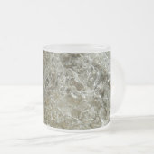 Glacial Ice Abstracte Natuur Textuur Matglas Koffiemok (Voorkant rechts)