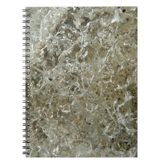 Glacial Ice Abstracte Natuur Textuur Notitieboek (Voorkant)