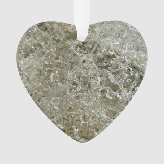 Glacial Ice Abstracte Natuur Textuur Ornament (voorkant)