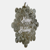 Glacial Ice Abstracte Natuur Textuur Ornament Kaart (Rechts)