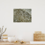 Glacial Ice Abstracte Natuur Textuur Poster (Keuken)
