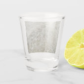 Glacial Ice Abstracte Natuur Textuur Shot Glas (Achterkant)