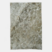 Glacial Ice Abstracte Natuur Textuur Theedoek (Verticaal)