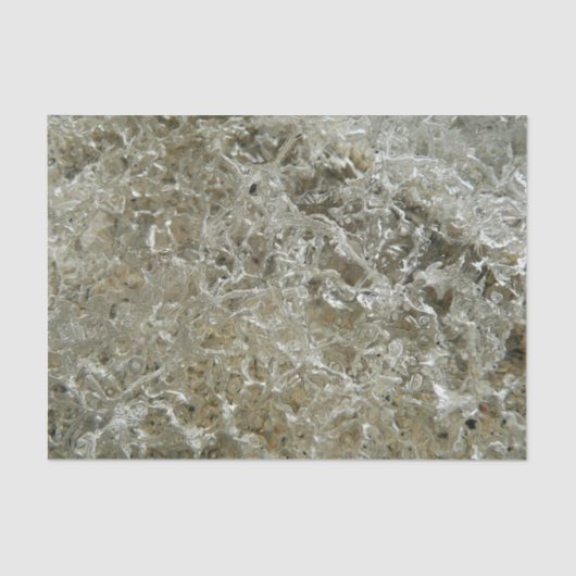 Glacial Ice Abstracte Natuur Textuur Tissuepapier (Voorkant)