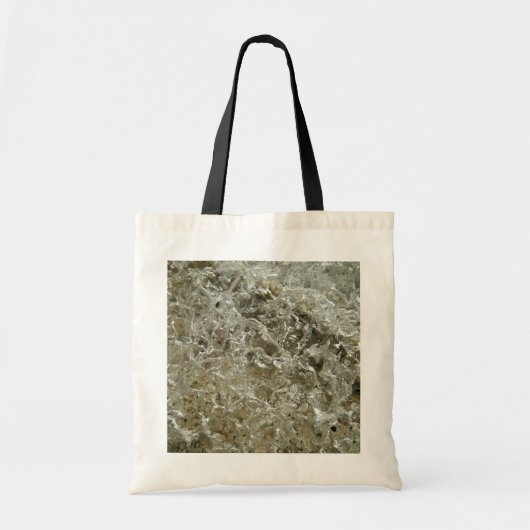 Glacial Ice Abstracte Natuur Textuur Tote Bag (Voorkant)