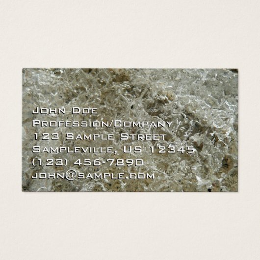 Glacial Ice Abstracte Natuur Textuur Visitekaartje (Voorkant)