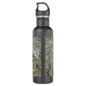 Glacial Ice Abstracte Natuur Textuur Waterfles (Achterkant)