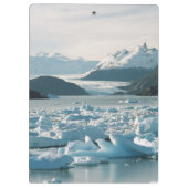 Glacial Icebergs Klembord (Achterkant)