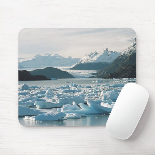 Glacial Icebergs Muismat (Met muis)