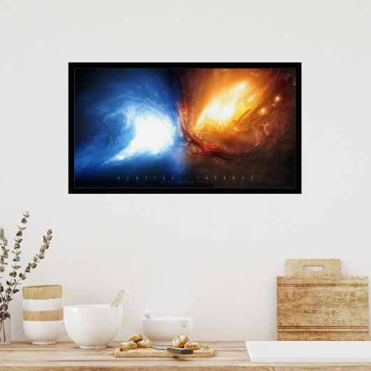 Glacial Inferno Poster (Keuken)