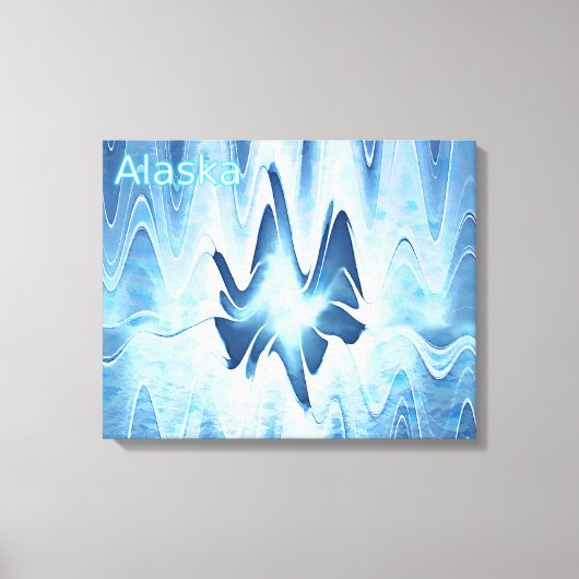 Glacial Lake - Alaska Canvas Afdruk (Voorkant)