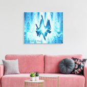 Glacial Lake Canvas Afdruk (Insitu (Woonkamer))