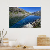 Glacial Lake in Noorwegen Poster (Keuken)
