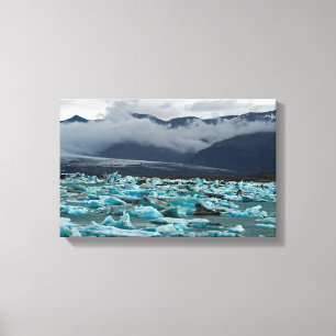 Glacial Lake Jokulsarlon - IJsland Canvas Afdruk