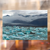 Glacial Lake Jokulsarlon - IJsland Raamsticker (Vel 2)