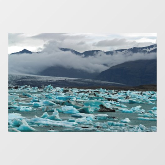 Glacial Lake Jokulsarlon - IJsland Raamsticker (Vel)