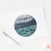 Glacial Lake Jokulsarlon - IJsland Ronde Sticker (Envelop)