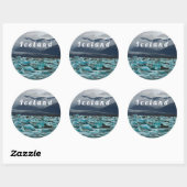 Glacial Lake Jokulsarlon - IJsland Ronde Sticker (Vel)