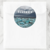 Glacial Lake Jokulsarlon - IJsland Ronde Sticker (Tas)
