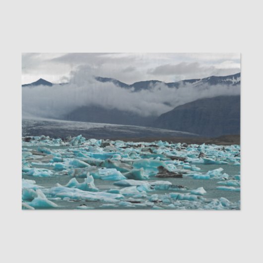 Glacial Lake Jokulsarlon - IJsland Tissuepapier (Voorkant)