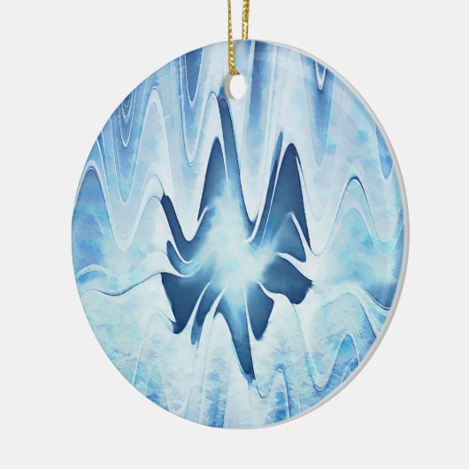 Glacial Lake Keramisch Ornament (Links)