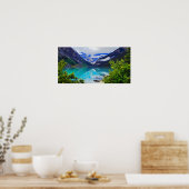 Glacial Lake Louise Alberta Canada Rocky Mountains Poster (Keuken)