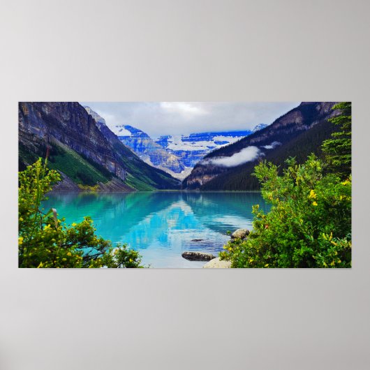 Glacial Lake Louise Alberta Canada Rocky Mountains Poster (Voorkant)