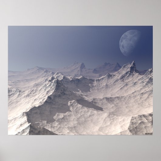 Glacial Landscape Poster (Voorkant)