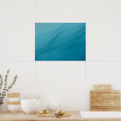 Glacial Melt Abstracte Natuur Fotografie Poster (Keuken)