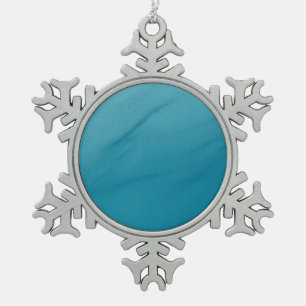 Glacial Melt Abstracte Natuur Fotografie Tin Sneeuwvlok Ornament