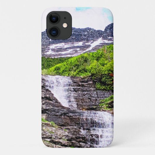 Glacial Melt Waterfall Rush van Rocky Mountains Case-Mate iPhone Case (Achterkant)