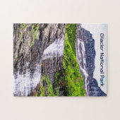 Glacial Melt Waterfall Rush van Rocky Mountains Legpuzzel (Horizontaal)