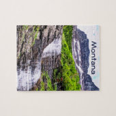 Glacial Melt Waterfall Rush van Rocky Mountains Legpuzzel (Horizontaal)