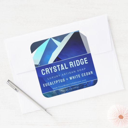 Glacial Mountain Magical Abstract Product Labels (Envelop)