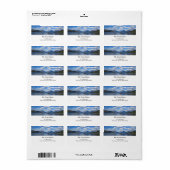 Glacial National Park-adreslabel. Etiket (Full Sheet)