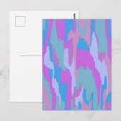 Glacial Paradise Abstracte Print Briefkaart (Voorkant / Achterkant)