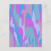 Glacial Paradise Abstracte Print Briefkaart (Voorkant)