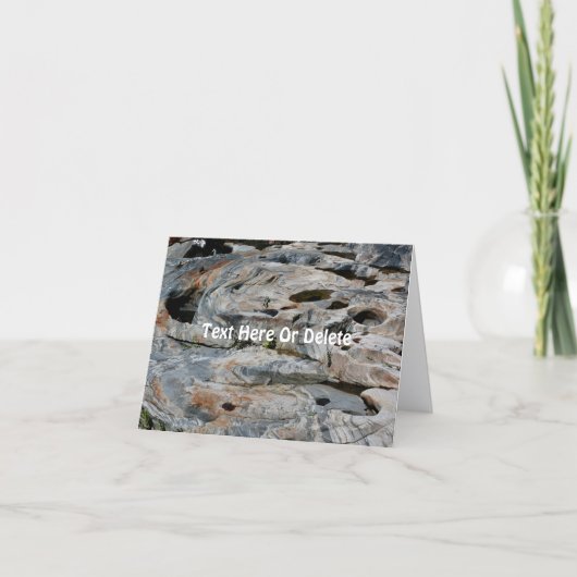 Glacial Potholes Nature Personalized Note  Kaart (Voorkant)