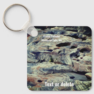 Glacial Potholes Shelburne Herfsten MA Sleutelhanger