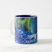 Glacial Reflections Tweekleurige Koffiemok (Voorkant links)