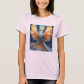 "Glacial Splendor: Majestic Ice Phoenix" T-shirt (Voorkant)