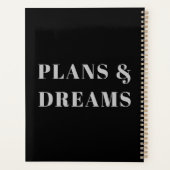 Glacial Waterverf Mountains Monogrammed schilderen Planner (Achterkant)