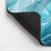 Glaciale Blauwe IJs Abstracte Muismat (Hoek)