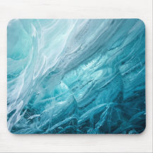 Glaciale Blauwe IJs Abstracte Muismat