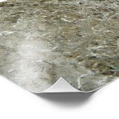 Glaciale IJs Abstracte Natuur Textuur Foto Afdruk (Hoek)