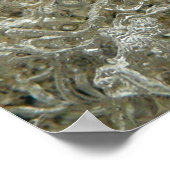 Glaciale IJs Abstracte Natuur Textuur Poster (Hoek)