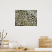 Glaciale IJs Abstracte Natuur Textuur Poster (Keuken)
